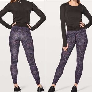 Lululemon Leggings Speed Up Tight Pant Athleisure Activewear Sporty Purple 2